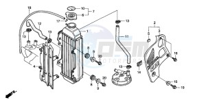 CR80R drawing RADIATOR