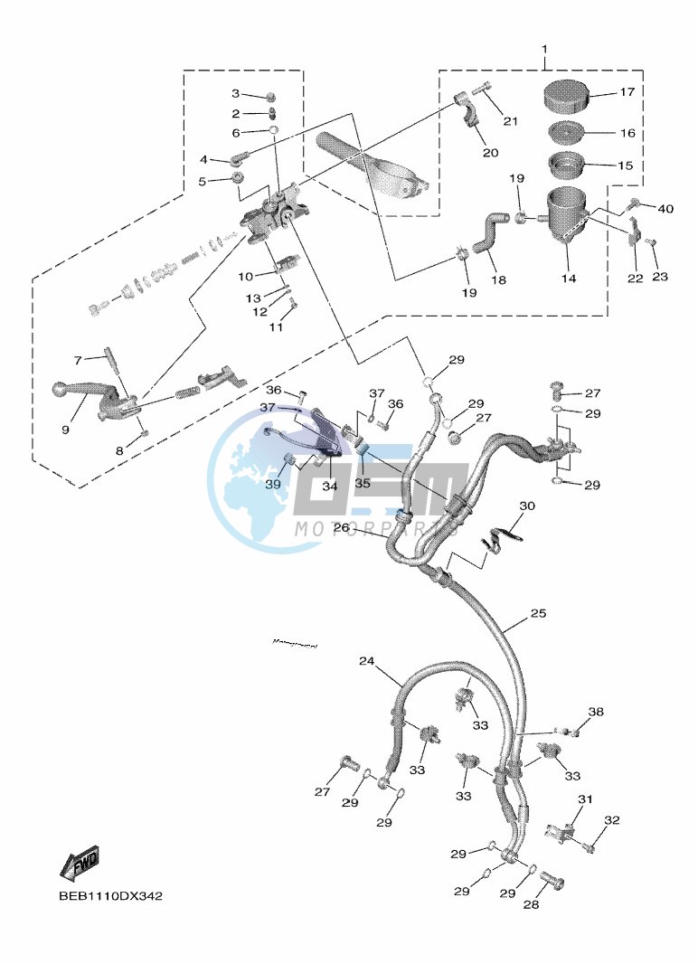 FRONT MASTER CYLINDER