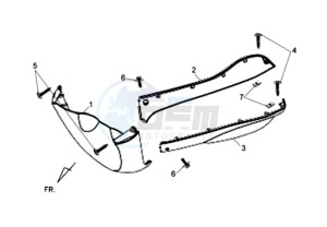 FIDDLE II 125 drawing FR PLATE / LOWER COWLING