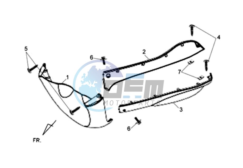 FR PLATE / LOWER COWLING