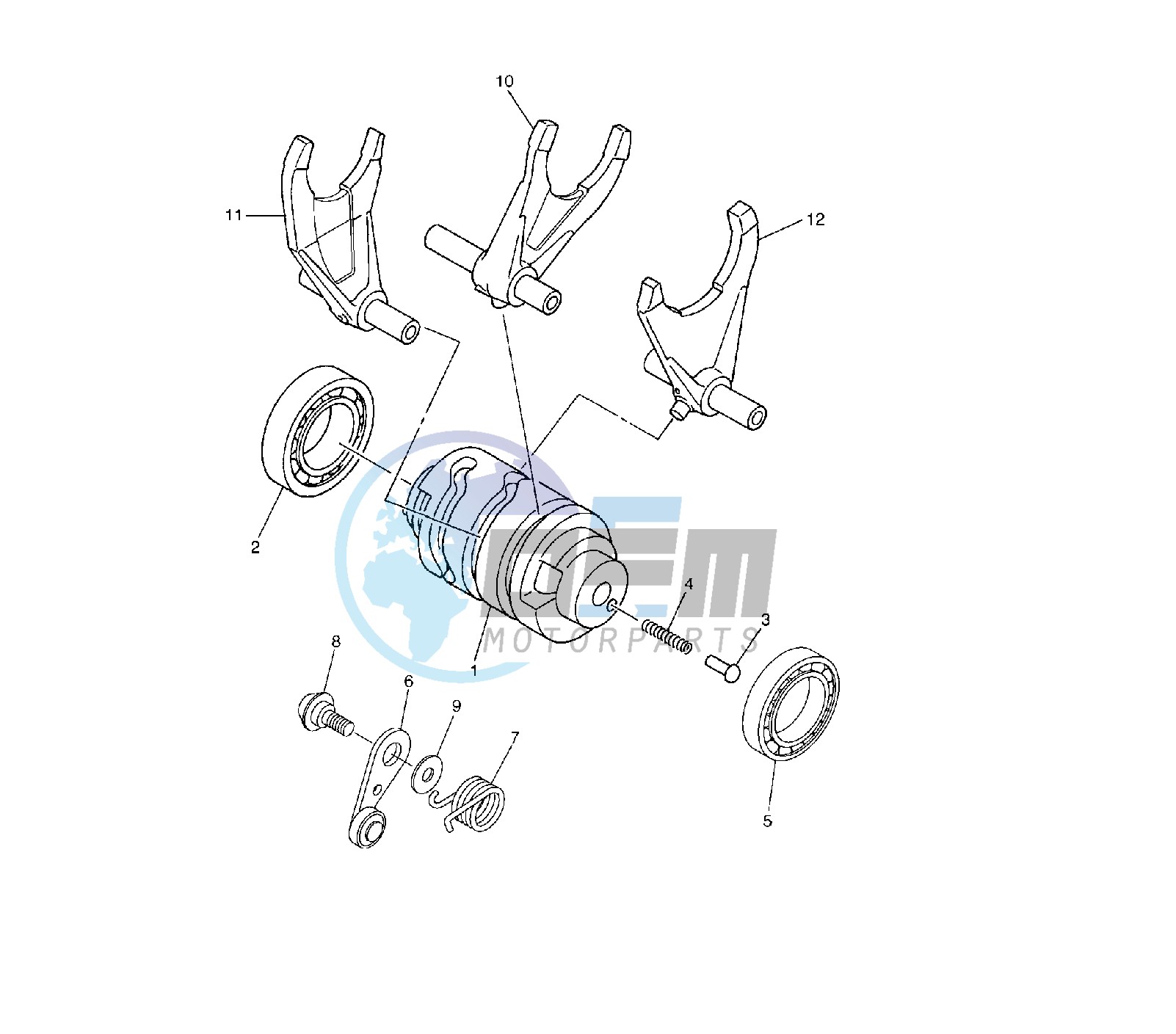 SHIFT CAM AND FORK