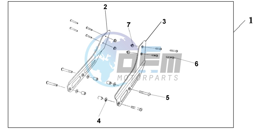 DLX BR/RR CARR STAY