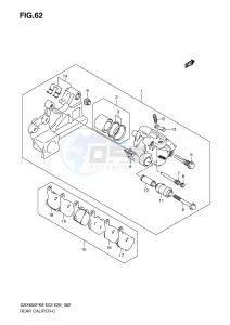 GSX650F (E3-E28) Katana drawing REAR CALIPER (GSX650FK8 K9 FL0)