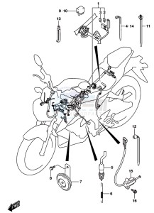 GSX-S125 drawing WIRING HARNESS