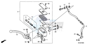 GL1800A Australia - (U) drawing FRONT BRAKE MASTER CYLINDER