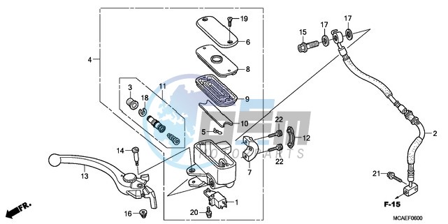 FRONT BRAKE MASTER CYLINDER