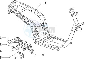 Zip 50 drawing Chassis - Central stand