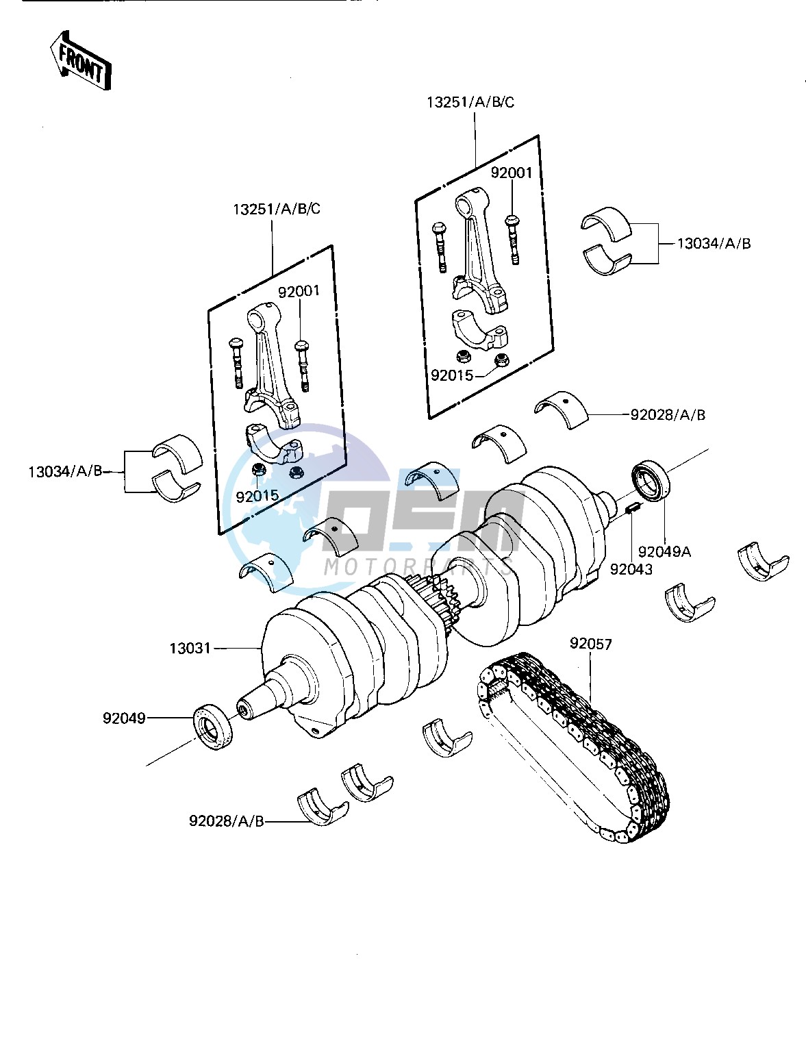 CRANKSHAFT -- 81-82 H1_H2- -