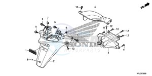 FES125AC drawing REAR FENDER