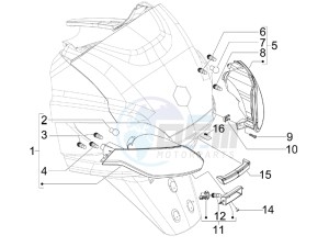 MP3 250 ie mic drawing Tail light - Turn signal lamps