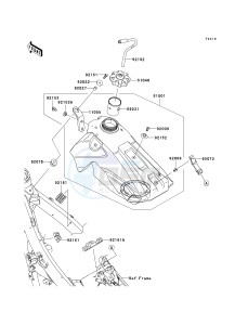 KX 450 E (KX450F MONSTER ENERGY) (E9FA) E9FA drawing FUEL TANK