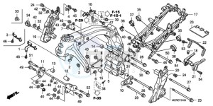 CBF600NA9 France - (F / ABS CMF) drawing FRAME BODY