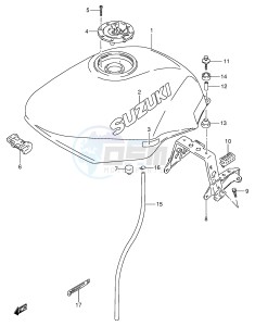 GSX600F (E2) Katana drawing FUEL TANK