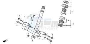 CRF450X drawing STEERING STEM