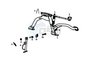 FNX 125 (GC12G1-EU) (L9) drawing REMPEDAL /MAIN STAND / FOOT SUPPORT