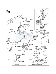 KVF650 4x4 KVF650D8F EU GB drawing Handlebar