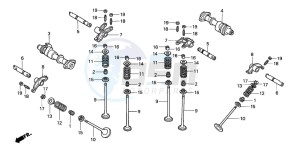 VTX1800C1 drawing CAMSHAFT/VALVE