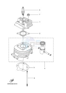 CW50 BW'S (5WWV 5WWV 5WWV) drawing CYLINDER