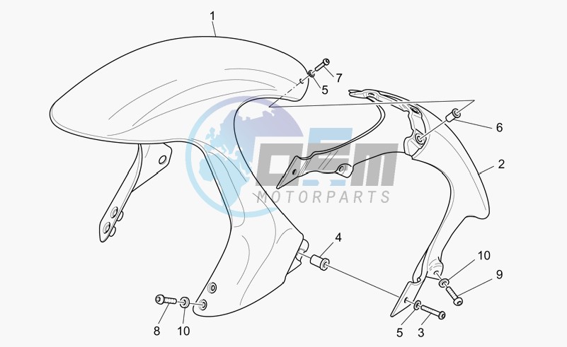 Front mudguard