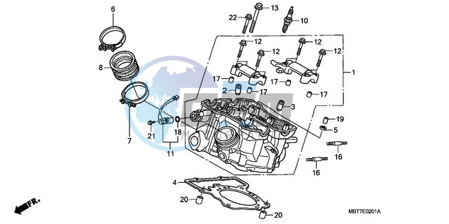 REAR CYLINDER HEAD