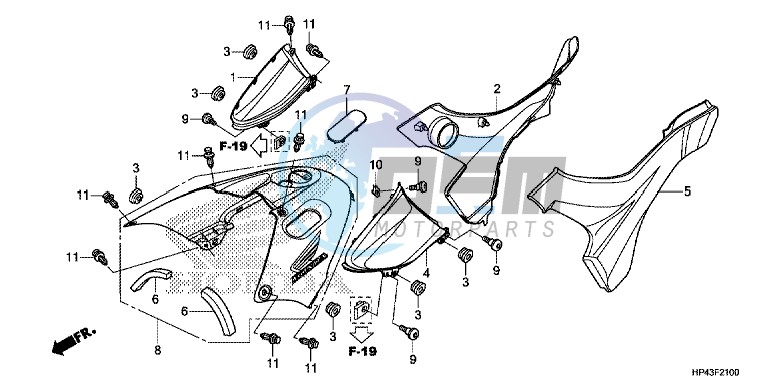 SIDE COVER/TANK COVER