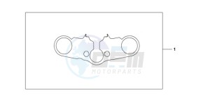 CBR600RA9 France - (F / ABS CMF) drawing TOP BRIDGE COVER