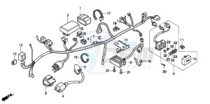 NX250 drawing WIRE HARNESS/ IGNITION COIL