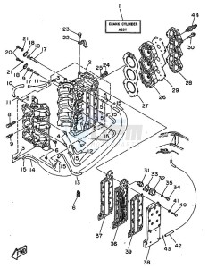 70B drawing CYLINDER--CRANKCASE