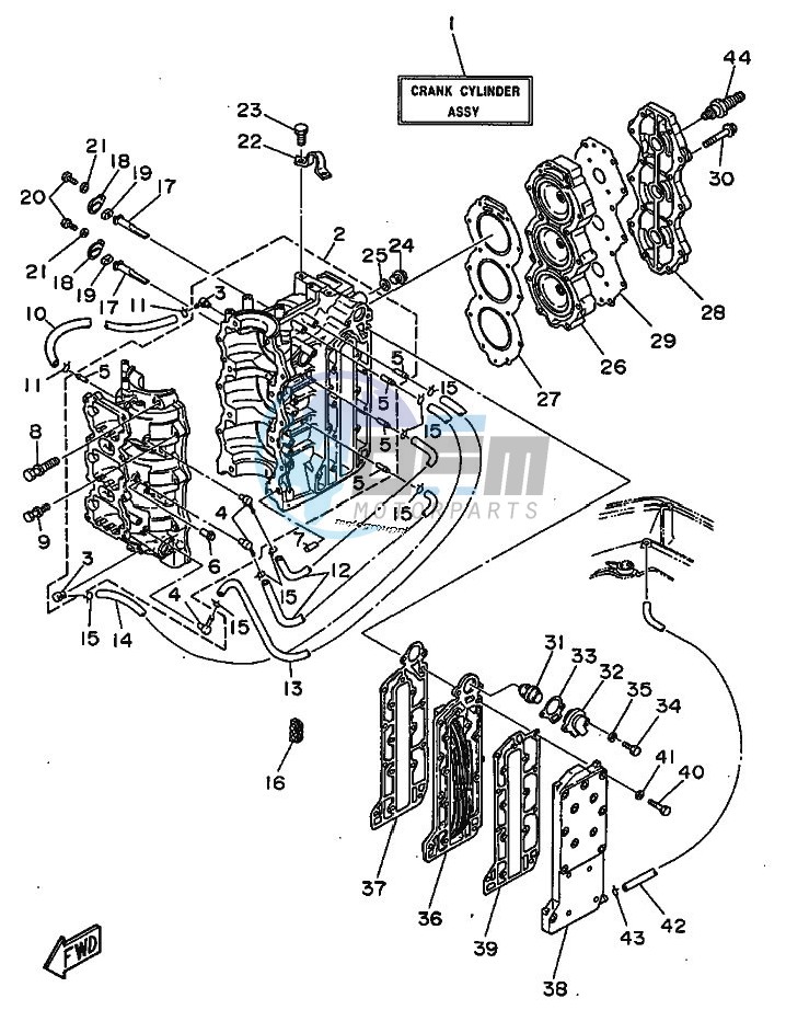 CYLINDER--CRANKCASE