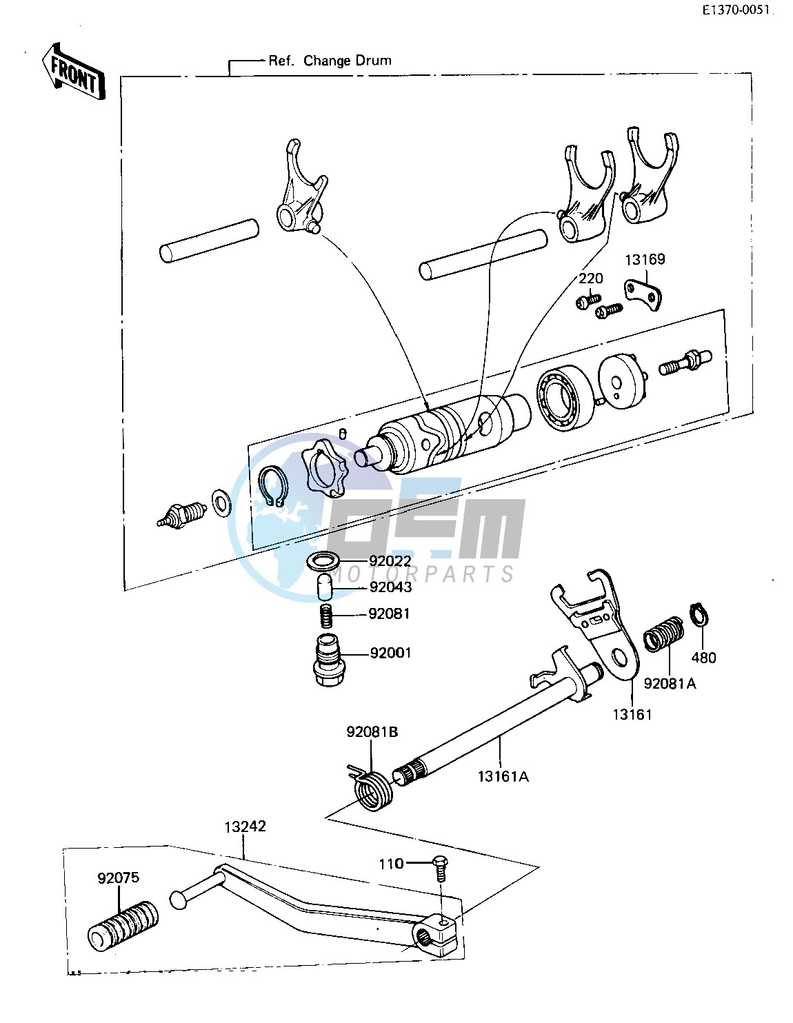 GEAR CHANGE MECHANISM