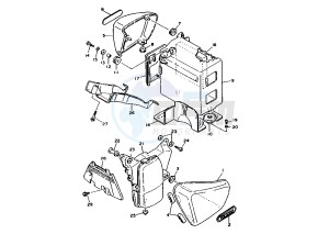 XV VIRAGO 750 drawing SIDE COVER