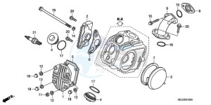 CRF50F9 Australia - (U) drawing CYLINDER HEAD COVER