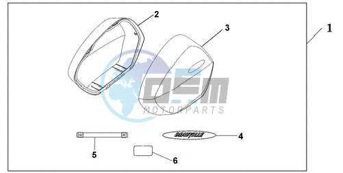 KIT, BIG PANNIER LID NH-138 SHASTA WHITE