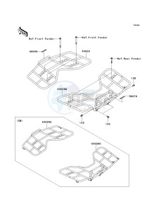 KVF650 D [BRUTE FORCE 650 4X4] (D1) D1 drawing CARRIER-- S- -