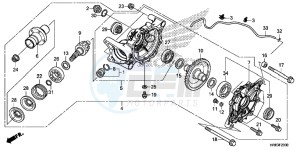 TRX500FA6H Europe Direct - (ED) drawing REAR FINAL GEAR