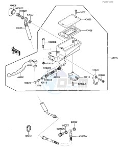 ZL 1000 A [ZL1000 ELIMINATOR] (A1) drawing CLUTCH MASTER CYLINDER