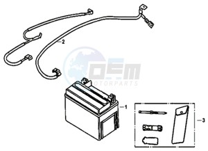 CROX 50 25KMH (L8 L9) NL EURO4 drawing BATTERY TOOL BOX