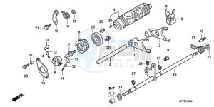 TRX420FAA Europe Direct - (ED) drawing GEARSHIFT FORK