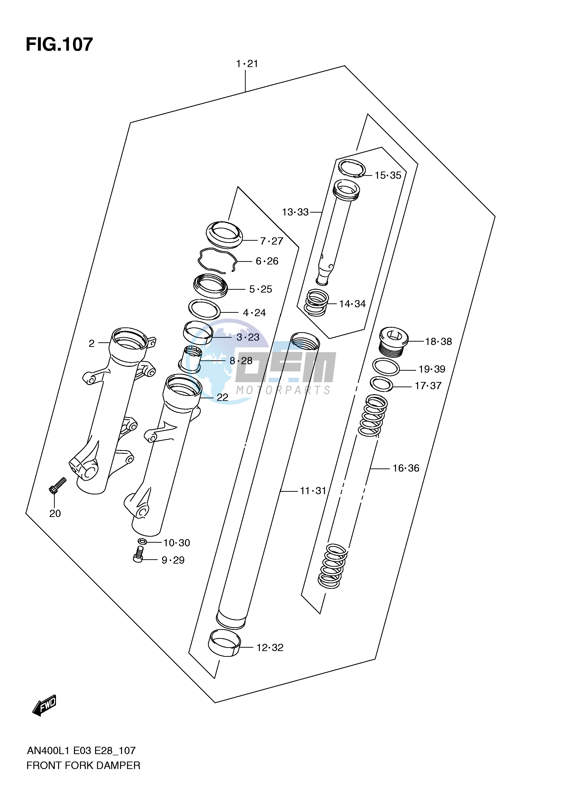 FRONT FORK DAMPER (AN400L1 E3)