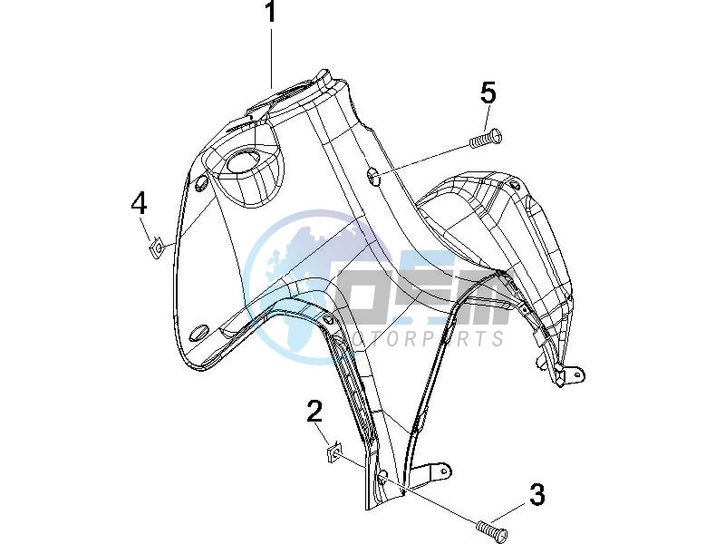 Front glove-box - Knee-guard panel