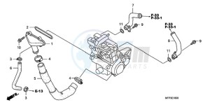 CB1300SA9 France - (F / ABS BCT CMF MME TWO) drawing WATER PIPE