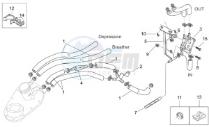 Leonardo 125-150 drawing Internal fuel pump