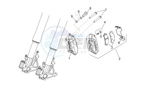 RSV 4 1000 APRC R drawing Front brake caliper