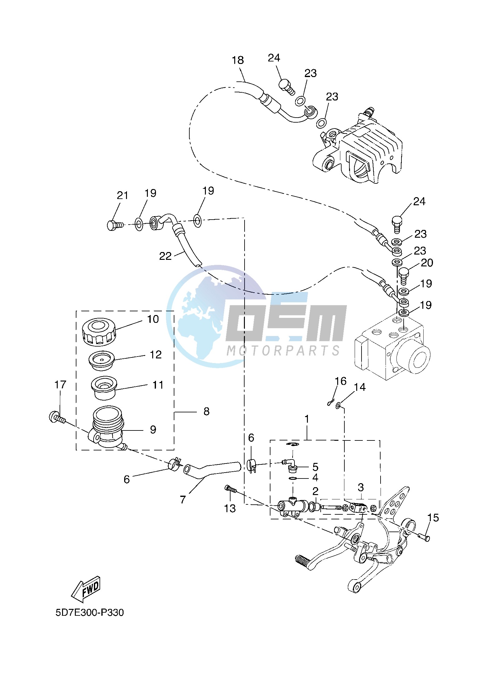 REAR MASTER CYLINDER