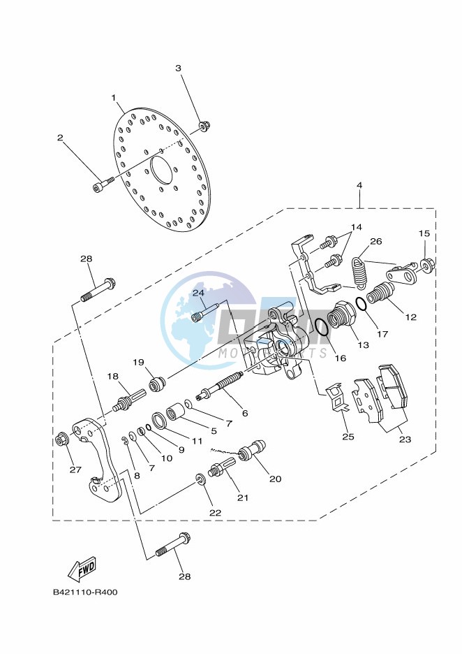 REAR BRAKE CALIPER 2