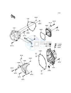 Z800 ABS ZR800FGF UF (UK FA) XX (EU ME A(FRICA) drawing Engine Cover(s)