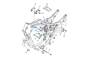 XV VIRAGO 125 drawing FRAME