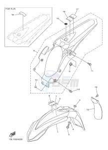 YZ450F (1SL5 1SL6 1SL7 1SL8) drawing FENDER