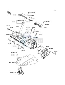 JET SKI ULTRA 300X JT1500HCF EU drawing Throttle