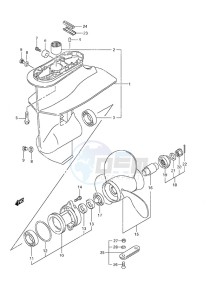 DF 9.9A drawing Gear Case